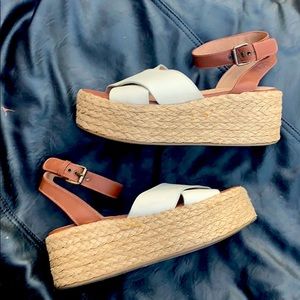 SEYCHELLES Leather wedges